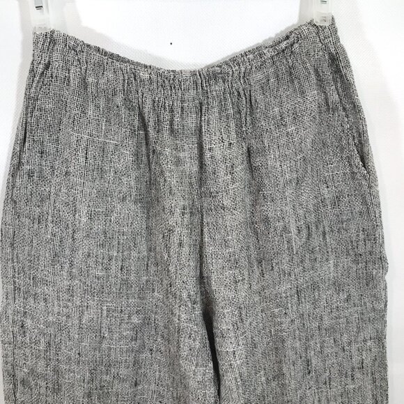 Vintage Wide Leg Trouser Pants and Belted Jacket Black White Women M, SANGAM - Picture 4 of 16